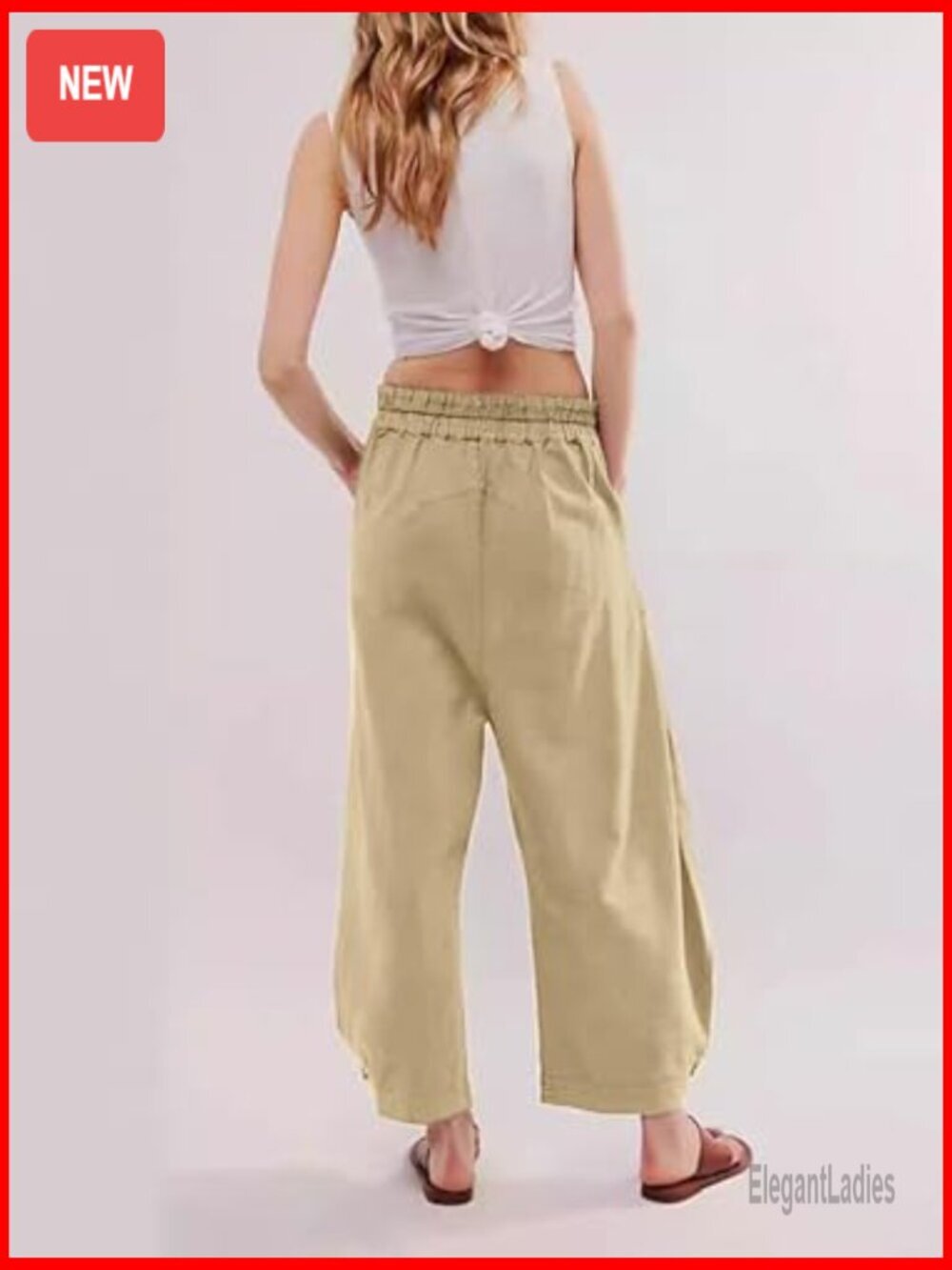 Women's Baggy Barrel Pant Wide Leg Harem Jeans Mid Rise Ankle Denim - Picture 2 of 6